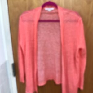 Gerard Darel Lightweight Cardigan Size 1 Small Linen Coro Open Front